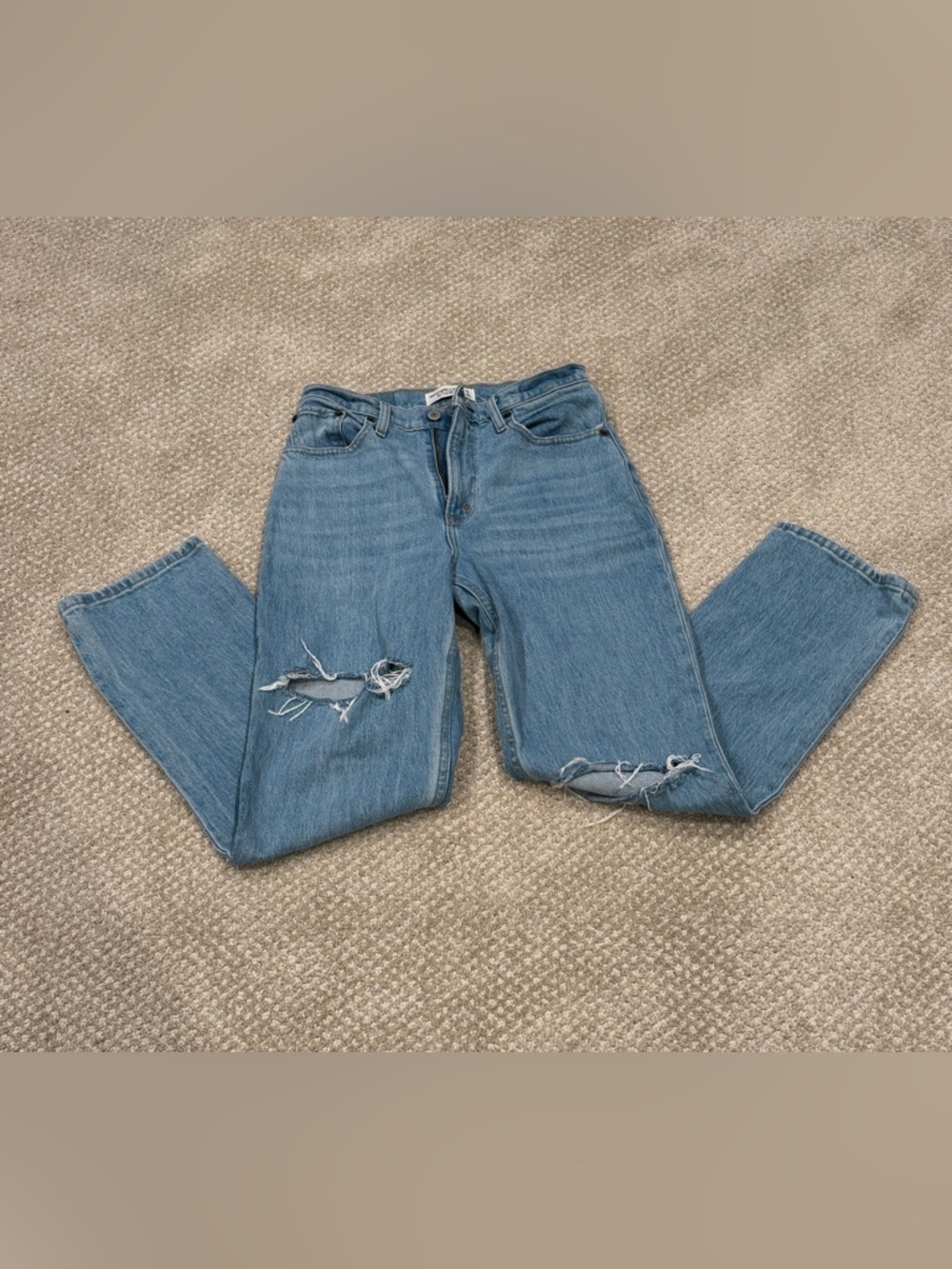🎀Abercrombie&Fitch Women’s Curve Love ultra HighRise 90s Relaxed  size27/4 short